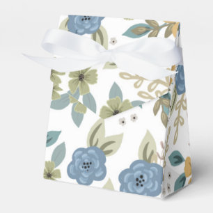 Moody Blues Floral Party Box with Bow