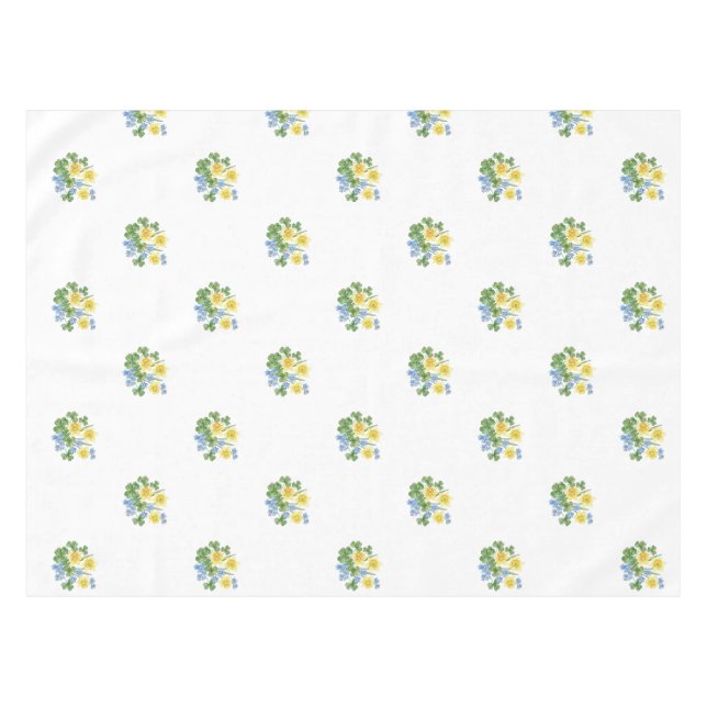 Moody Botanical Dark Academia Floral Tablecloth (Front (Horizontal))