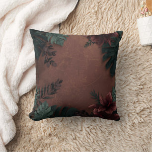 Moody Botanical Elegance  Cushion