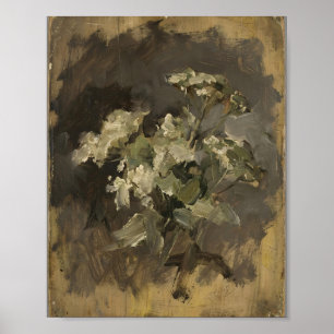 Moody Botanical II Vintage Painting Poster