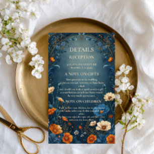 Moody Botanical Ornamental Enclosure Card