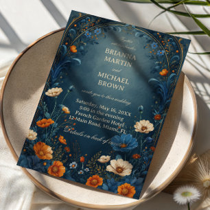 Moody Botanical Ornamental Invitation