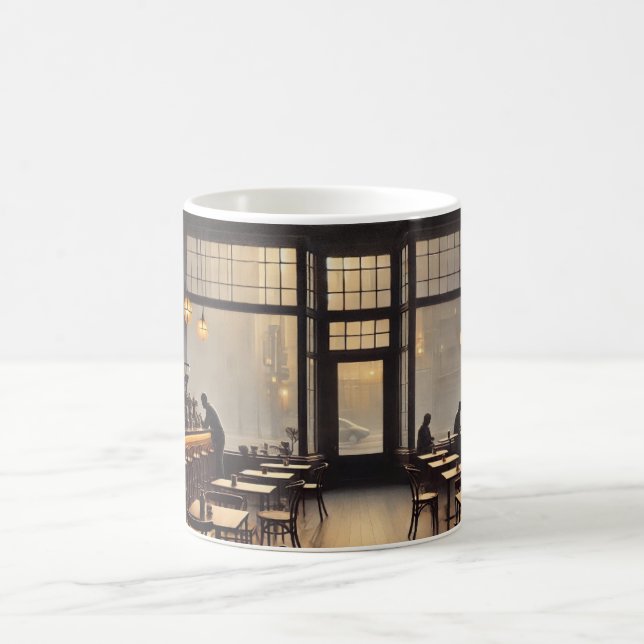 Moody Cafe in San Francisco Mug Postcard (Center)