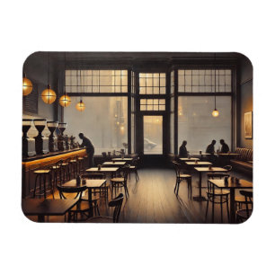 Moody Cafe in San Francisco Mug Postcard Magnet