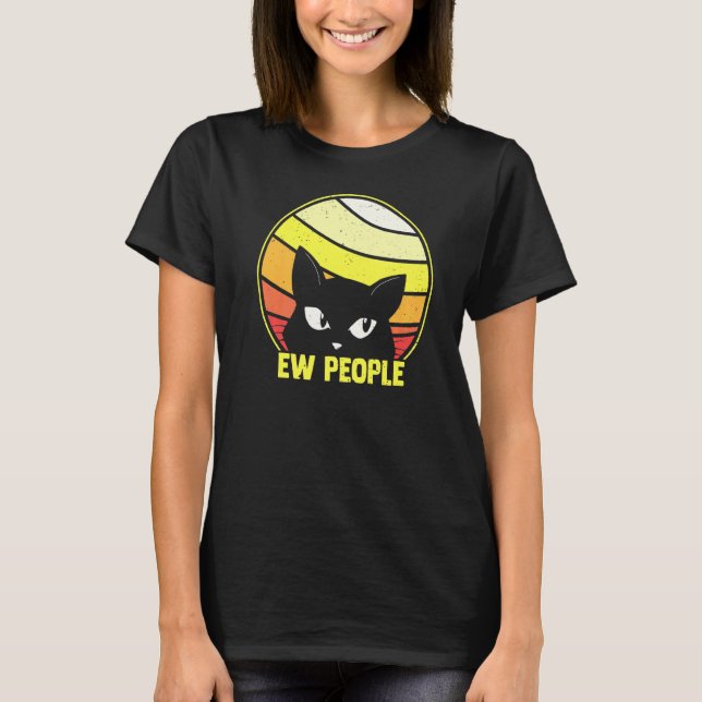 Moody Cat Attitude T-Shirt (Front)