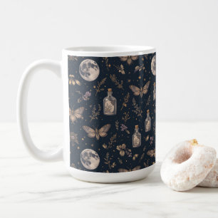 Moody Celestial Apothecary Moon Moth Halloween Pat Coffee Mug