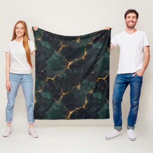 Moody Celestial — Dark Academia & Kintsugi Suite Fleece Blanket