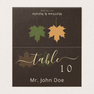 Moody Chocolate Terracotta Sage Table Guest Name