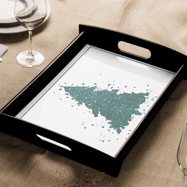 Moody Christmas Tree | Dark Midnight Teal Splatter Tissue Paper (Creator Uploaded)