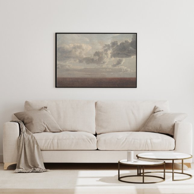 Moody clouds above the sea. Oil vintage Poster (Creator Uploaded)