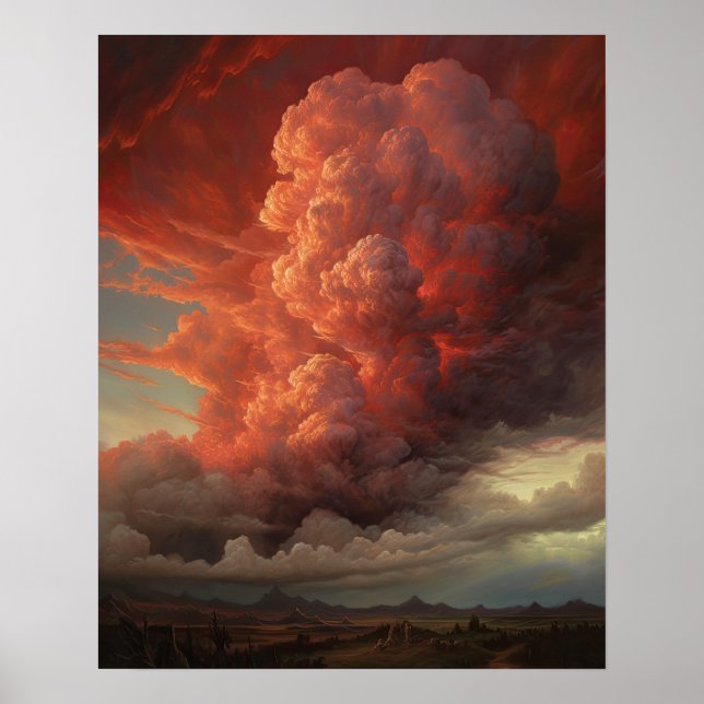 Moody Clouds Art Print Poster (Front)