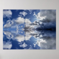 Moody clouds video call background