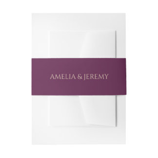 Moody Colourful Floral Invitation Belly Band