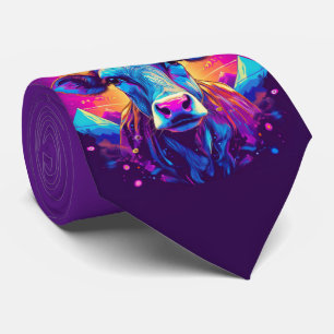 Moody cow tie