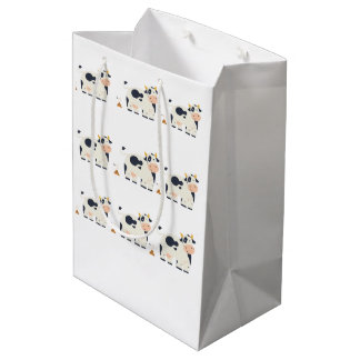 “Moody Cow” Wrapping Paper  Medium Gift Bag
