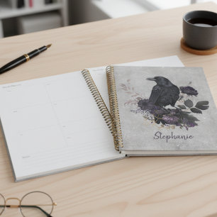 Moody Dark Academia Raven Gothic Planner