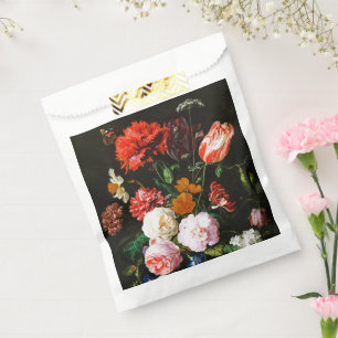 Moody Dark Floral Botanical Fine Art Print Favour Bags