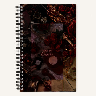 Moody Dark Gothic Style Spiral Notebook