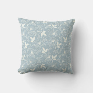 Moody Dark Victorian Botanical Floral Pattern Cushion