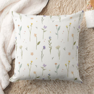 Moody Dark Victorian Botanical Floral Pattern Cushion