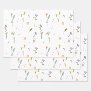 Moody Dark Victorian Botanical Floral Pattern Wrapping Paper Sheet