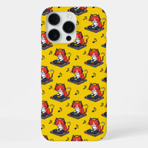 Moody DJ Cat Lover for Music Fans iPhone 16 Pro Max Case