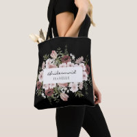 Moody Dusty Rose Floral Bridesmaid