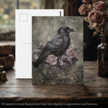 Moody Dusty Rose Gothic Raven