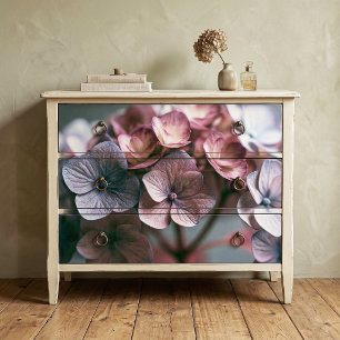 Moody Dusty Rose Mauve Hydrangea Decoupage Tissue Paper