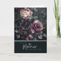 Moody, Elegant Mother's Day Dark Floral Bouquet