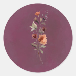 Moody Fall Floral Sprig Sticker