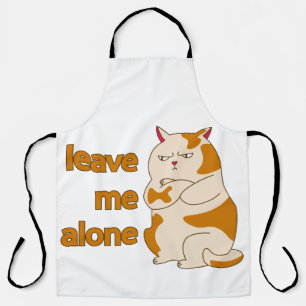 Moody fat cat leave me alone  apron