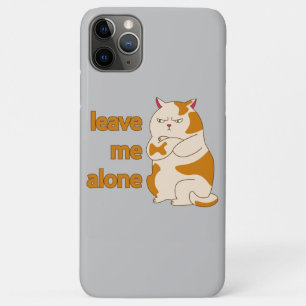 Moody fat cat leave me alone  Case-Mate iPhone case