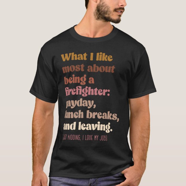 Moody firefighter  Boho vintage T-Shirt (Front)