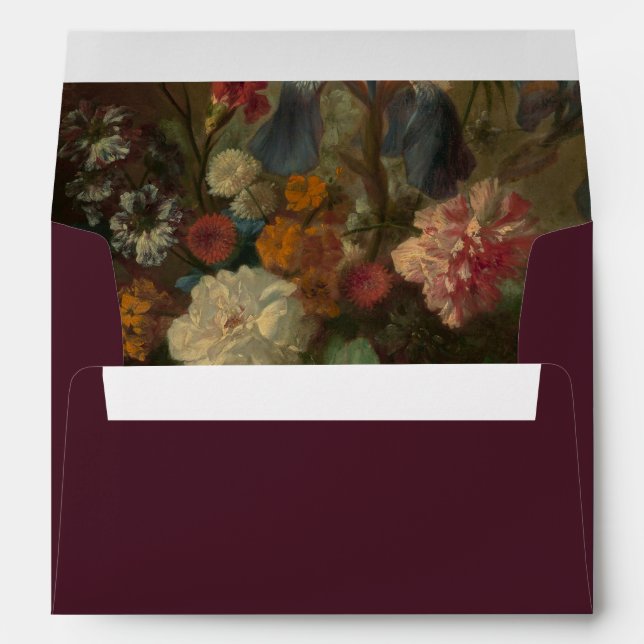 Moody Floral Dutch Still Life Envelope (Back (Bottom))