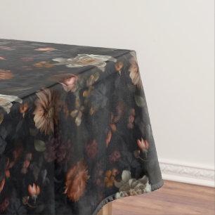 Moody Floral Pattern Tablecloth