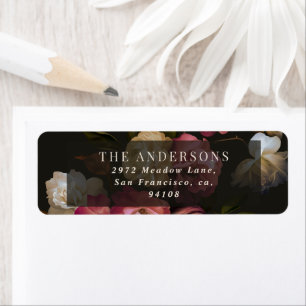 Moody Floral Wedding Dark Romantic Black Burgundy