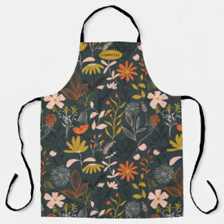 Moody Florals Personalised Apron