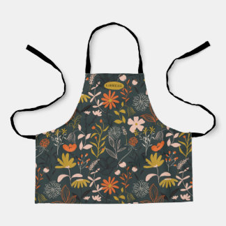 Moody Florals Personalised Apron