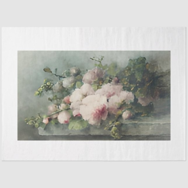 Moody Flowers Decoupage Paper (Front)