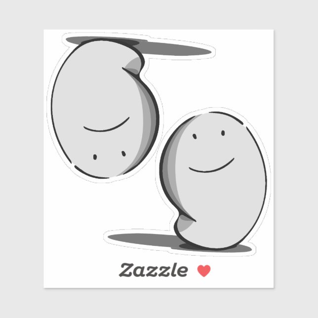 moody ghost - 2 designs in one sticker (Sheet)