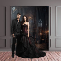 Moody Gothic Mansion Marble Fireplace XLarge