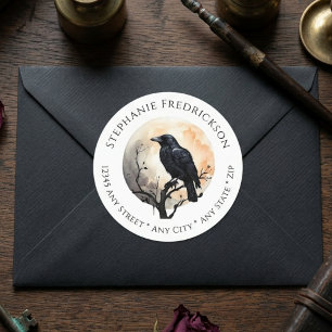 Moody Gothic Raven Dark Academia Address