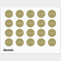 Moody Green Vintage Wedding Date Envelope Seal