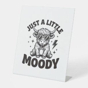 Moody Highland Cow Vintage Engraving Shirt Design_ Pedestal Sign