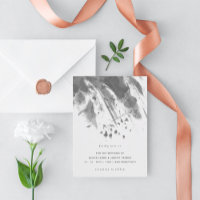 Moody Ink | Abstract Black and White Wedding