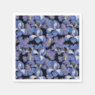 moody iris napkin
