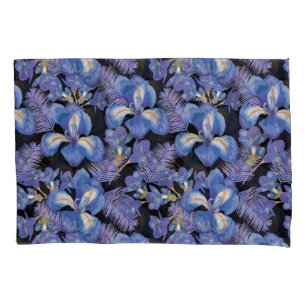 moody iris pillowcase
