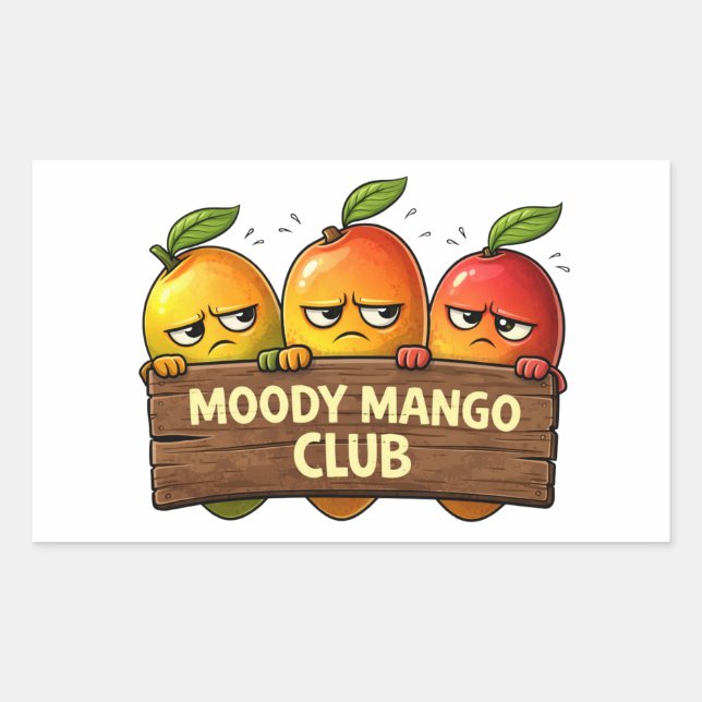 Moody Mango Club Sticker (Front)