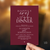 Moody Meriot Happily Ever After Dinner Wedding